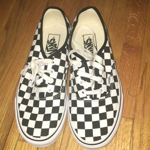 Brand new checker board vans